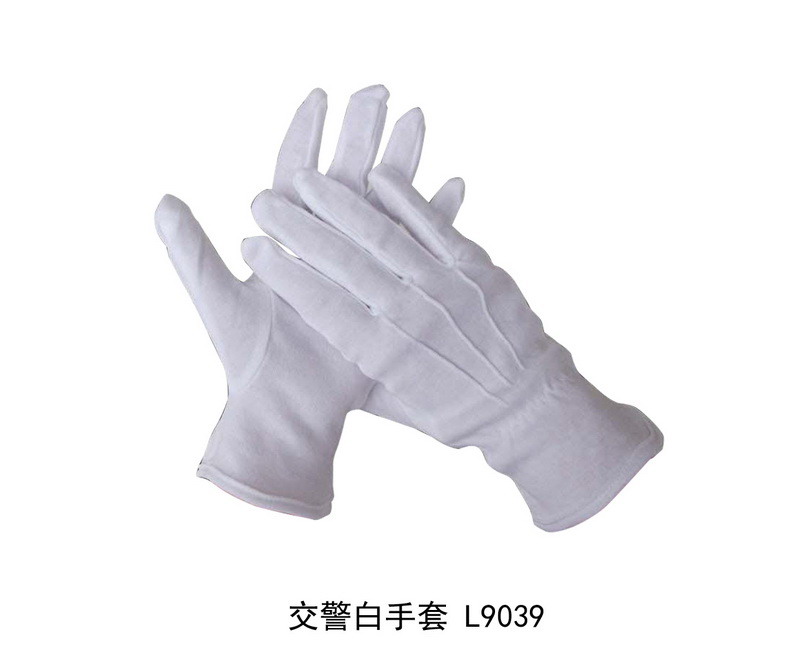 L9039 police white gloves